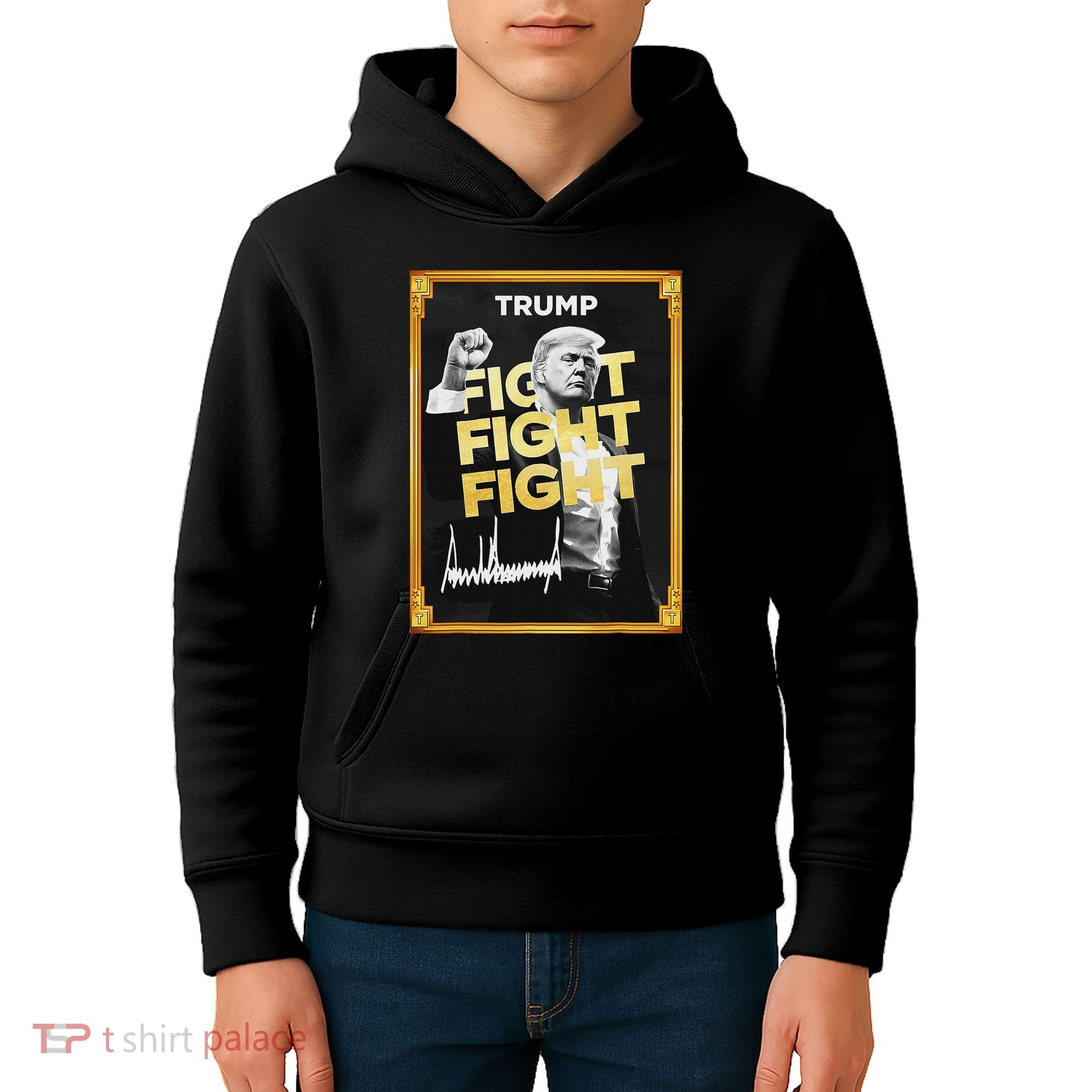 Funny Trump Meme Coin Crypto President Meme Kids Hoodie