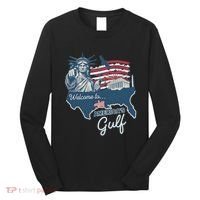 Funny Trump Mexico America Retro Welcome To AmericaS Gulf Long Sleeve Shirt thumb 0