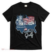 Funny Trump Mexico America Retro Welcome To AmericaS Gulf T-Shirt thumb 0