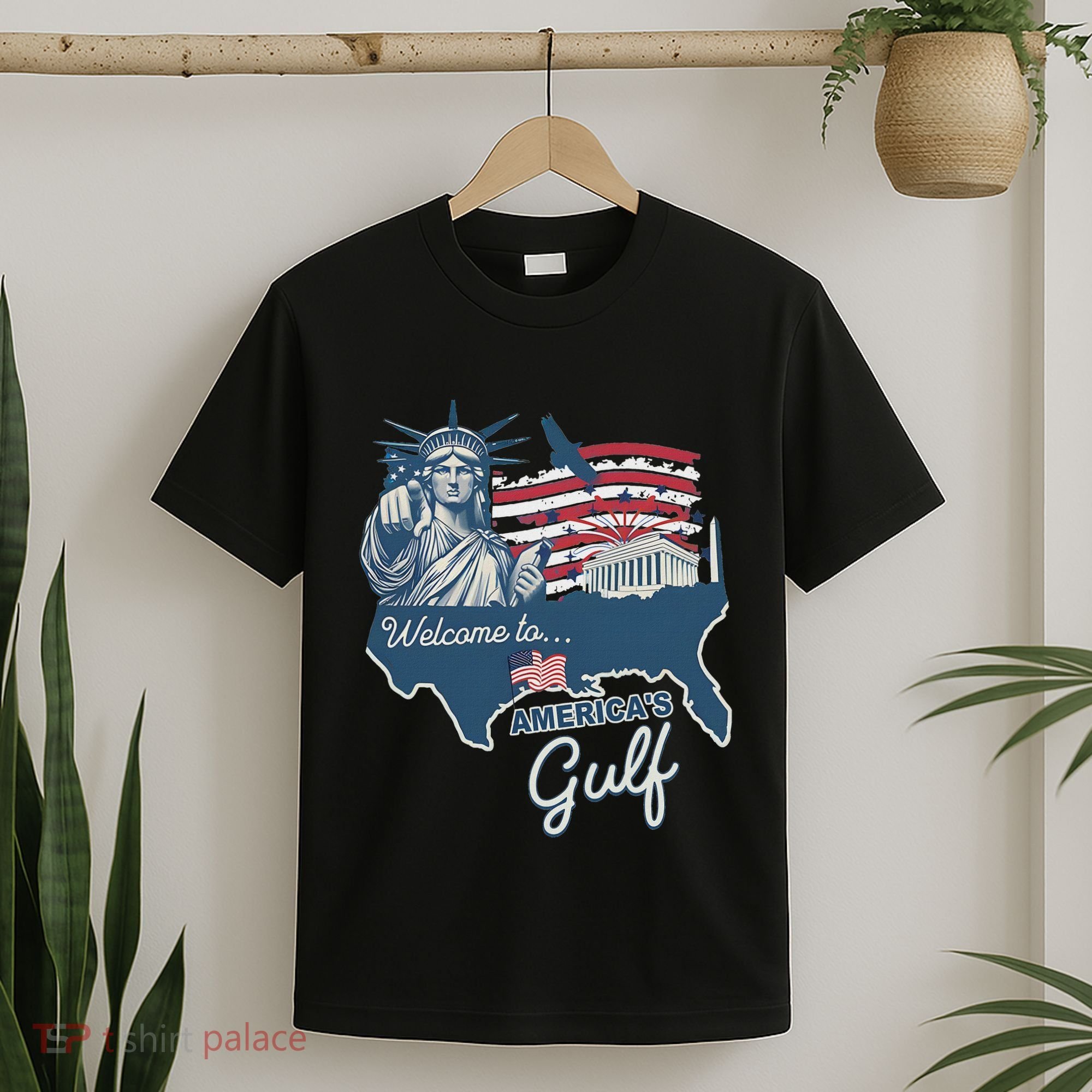 Funny Trump Mexico America Retro Welcome To AmericaS Gulf T-Shirt
