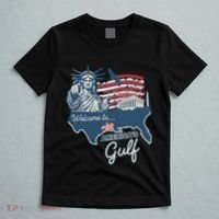 Funny Trump Mexico America Retro Welcome To AmericaS Gulf T-Shirt thumb 5