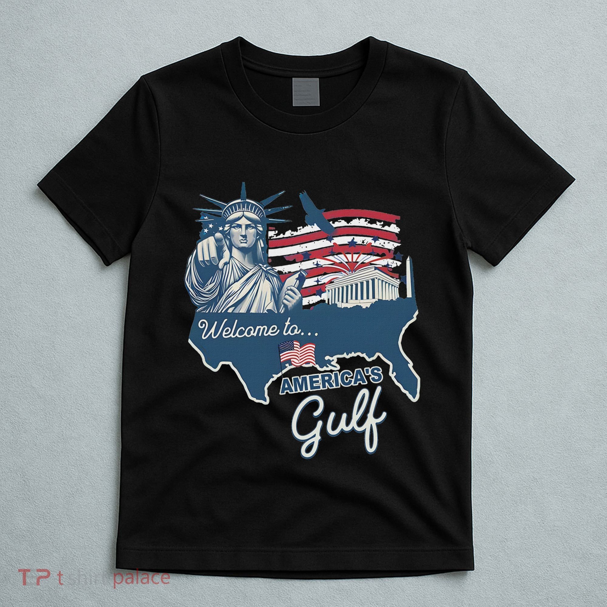 Funny Trump Mexico America Retro Welcome To AmericaS Gulf T-Shirt