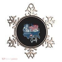 Funny Trump Mexico America Retro Welcome To AmericaS Gulf Ornament thumb 0