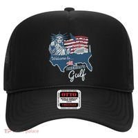 Funny Trump Mexico America Retro Welcome To AmericaS Gulf Hat thumb 0