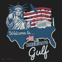 Funny Trump Mexico America Retro Welcome To AmericaS Gulf Hat thumb 2