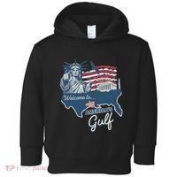 Funny Trump Mexico America Retro Welcome To AmericaS Gulf Toddler Hoodie thumb 0