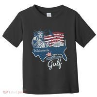Funny Trump Mexico America Retro Welcome To AmericaS Gulf Toddler T-Shirt thumb 0