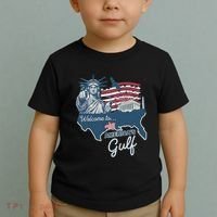 Funny Trump Mexico America Retro Welcome To AmericaS Gulf Toddler T-Shirt thumb 2