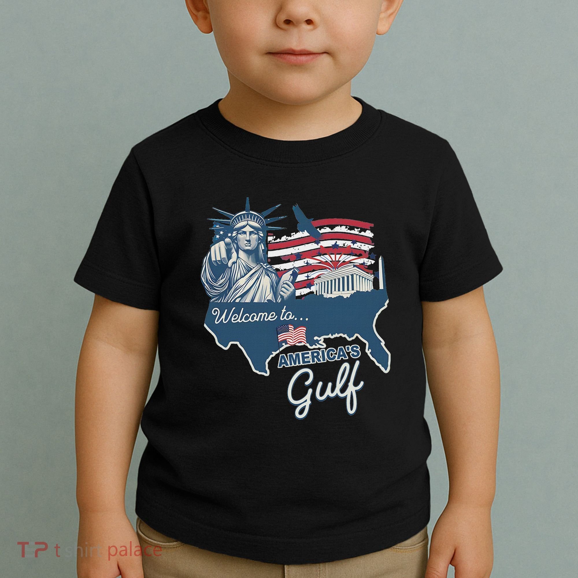 Funny Trump Mexico America Retro Welcome To AmericaS Gulf Toddler T-Shirt