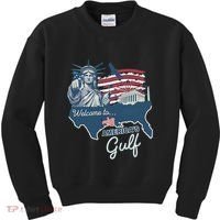 Funny Trump Mexico America Retro Welcome To AmericaS Gulf Kids Sweatshirt thumb 0