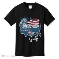 Funny Trump Mexico America Retro Welcome To AmericaS Gulf Kids T-Shirt thumb 0