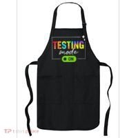 Funny Testing Mode On Motivational Test Day For Teacher Apron thumb 0