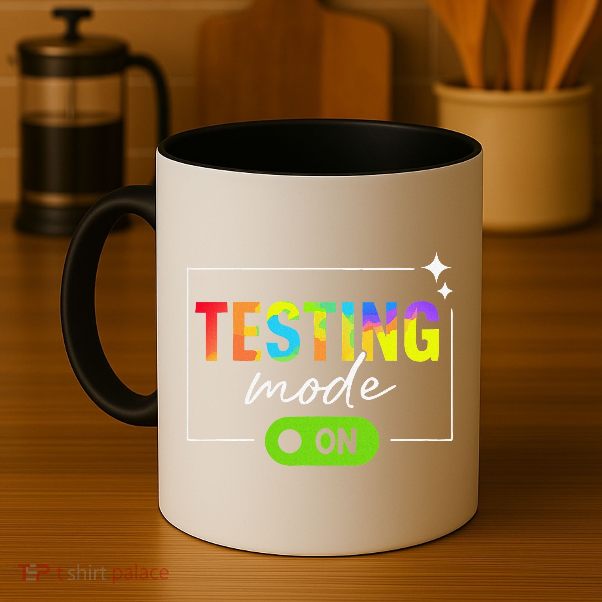 Funny Testing Mode On Motivational Test Day For Teacher Coffee Mug