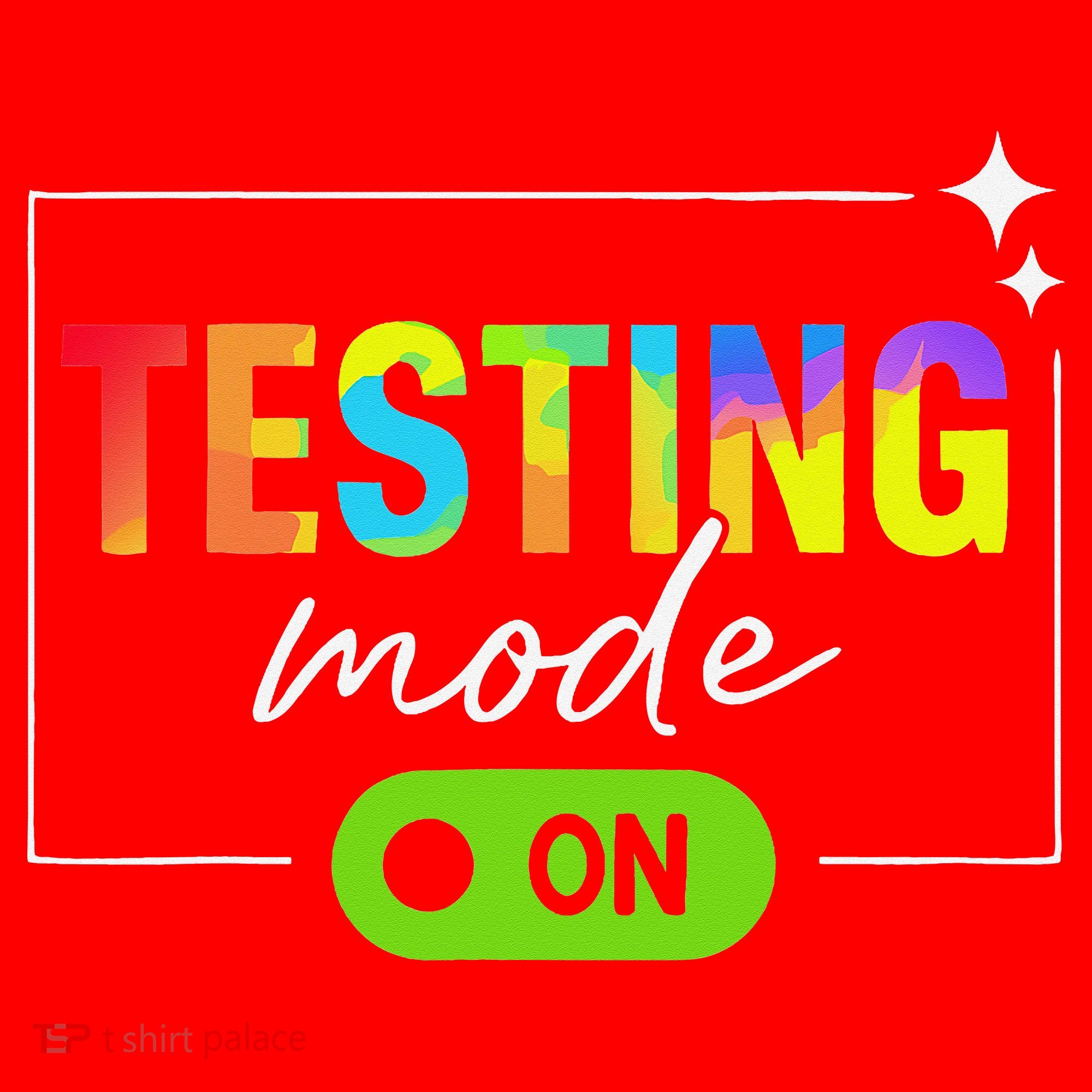Funny Testing Mode On Motivational Test Day For Teacher Santa Hat