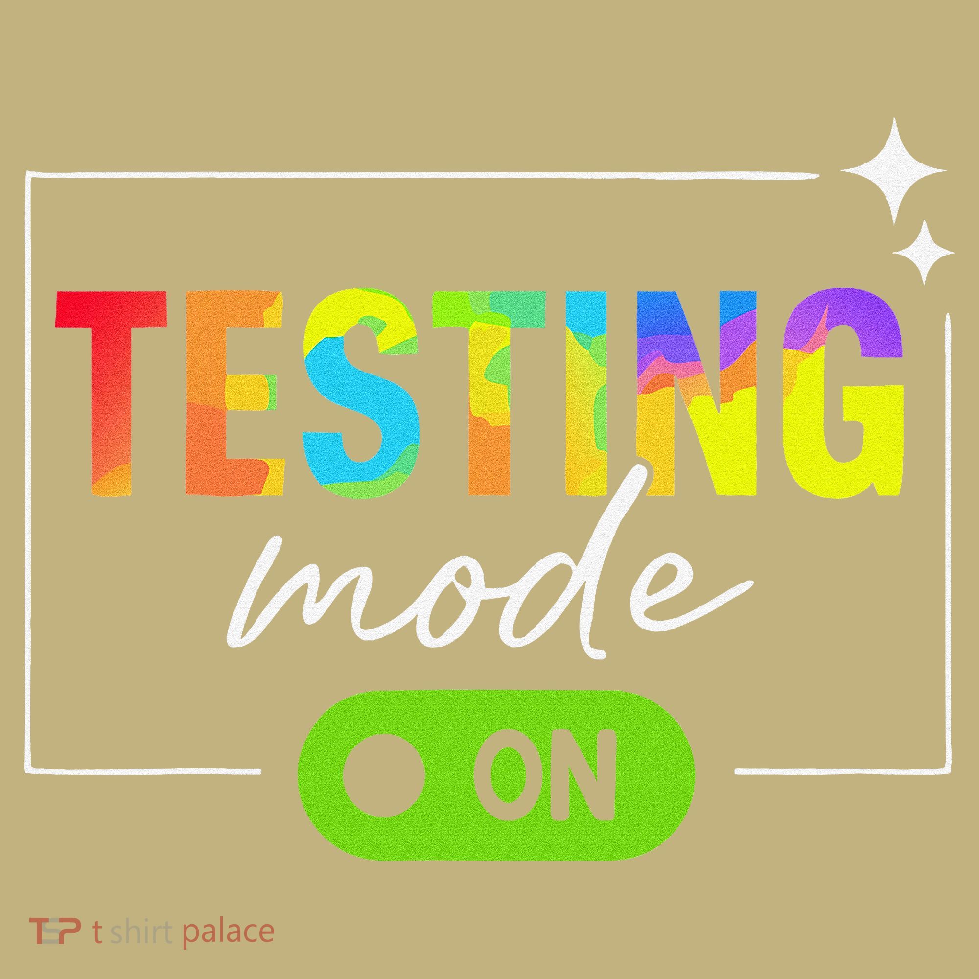 Funny Testing Mode On Motivational Test Day For Teacher Mousepad