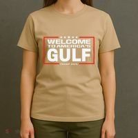 Funny Trump Mexico America Retro Welcome To AmericaS Gulf T-Shirt thumb 4