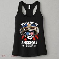 Funny Trump Mexico America Retro Welcome To AmericaS Gulf Women's Tank Top thumb 3