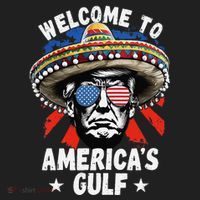 Funny Trump Mexico America Retro Welcome To AmericaS Gulf Hat thumb 2