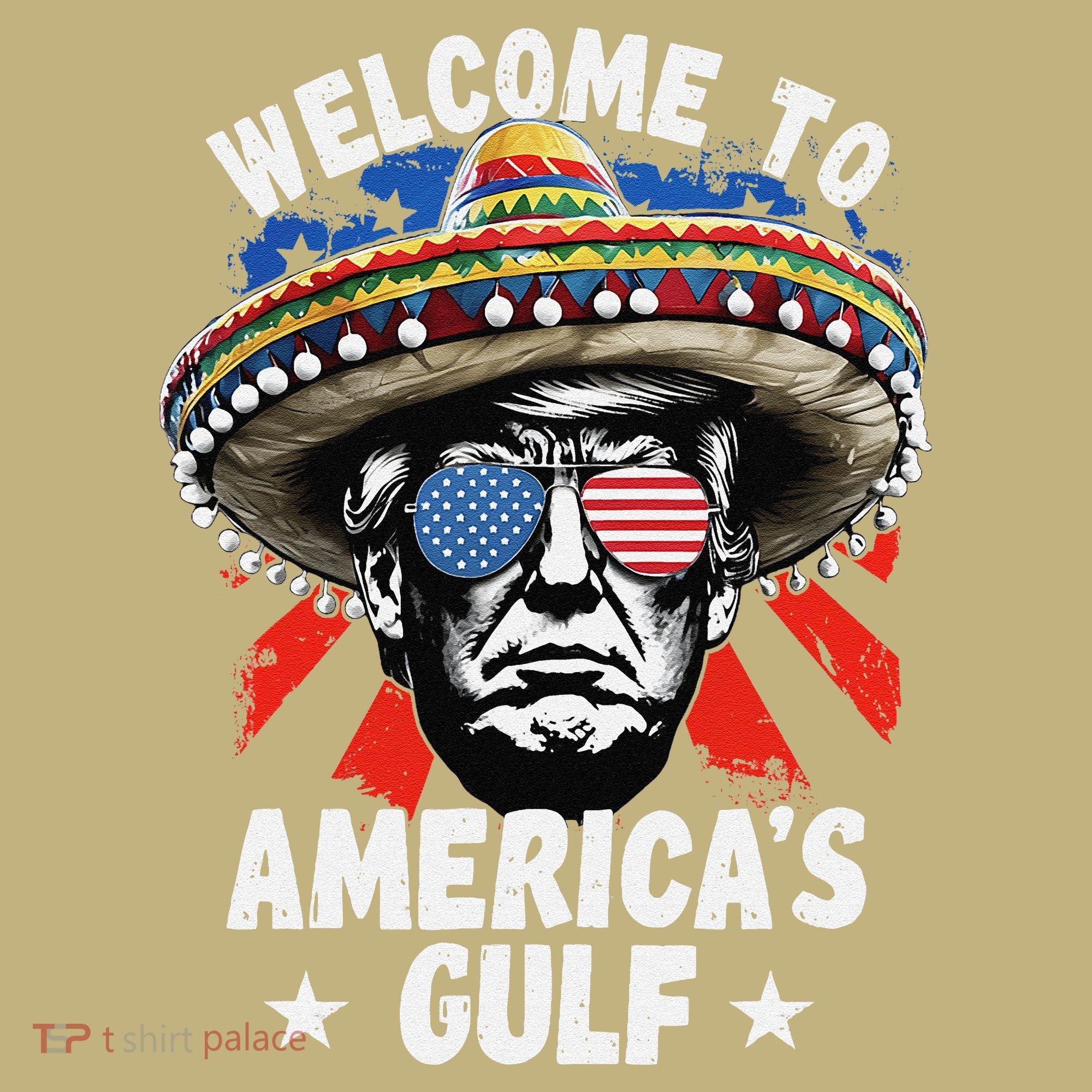 Funny Trump Mexico America Retro Welcome To AmericaS Gulf Long Sleeve Shirt
