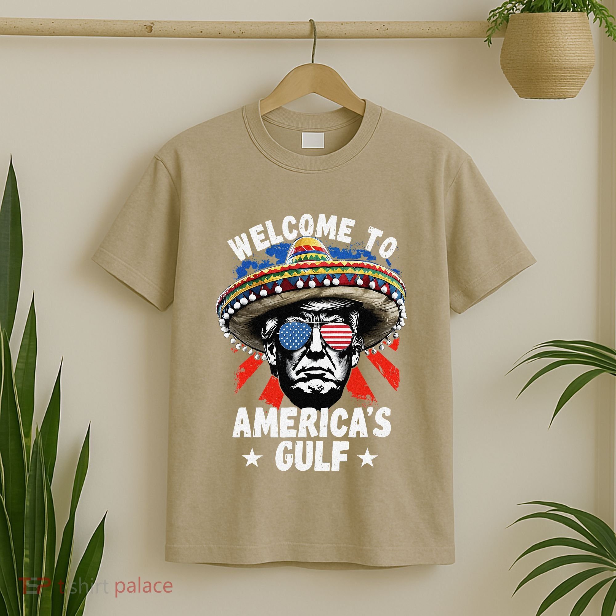 Funny Trump Mexico America Retro Welcome To AmericaS Gulf T-Shirt