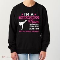 Funny Taekwondo Mom Gift Karate Martial Arts Gift Women's Sweatshirt thumb 0