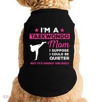 Funny Taekwondo Mom Gift Karate Martial Arts Gift Doggie Tank thumb 0