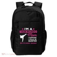 Funny Taekwondo Mom Gift Karate Martial Arts Gift Backpack thumb 0