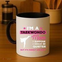 Funny Taekwondo Mom Gift Karate Martial Arts Gift Coffee Mug thumb 4