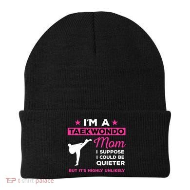Funny Taekwondo Mom Gift Karate Martial Arts Gift Beanie