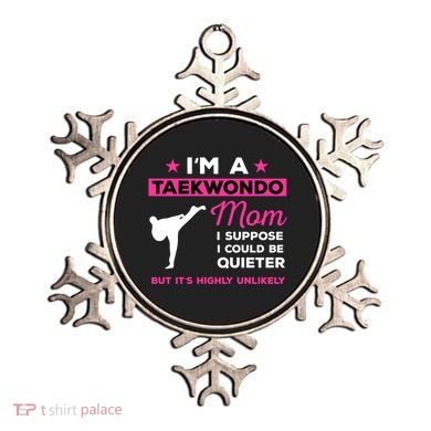 Funny Taekwondo Mom Gift Karate Martial Arts Gift Ornament