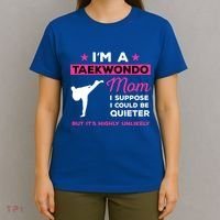 Funny Taekwondo Mom Gift Karate Martial Arts Gift T-Shirt thumb 4