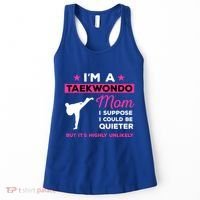 Funny Taekwondo Mom Gift Karate Martial Arts Gift Women's Tank Top thumb 0