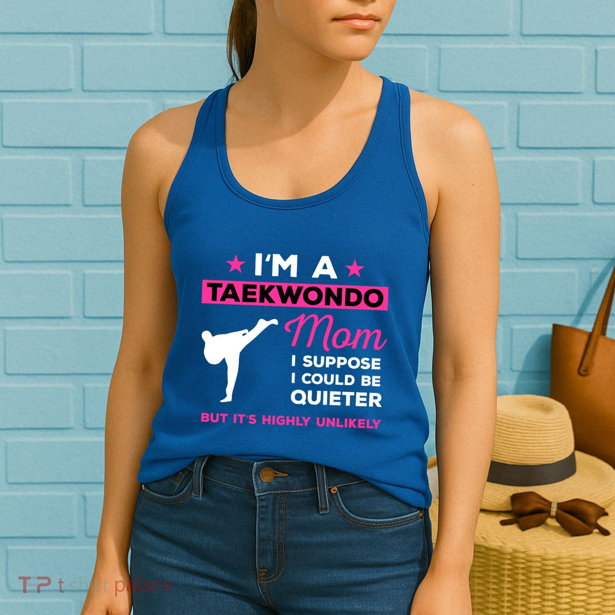 Funny Taekwondo Mom Gift Karate Martial Arts Gift Women's Tank Top