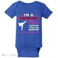 Funny Taekwondo Mom Gift Karate Martial Arts Gift Baby Bodysuit thumb 0