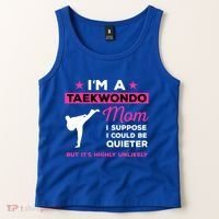 Funny Taekwondo Mom Gift Karate Martial Arts Gift Tank Top thumb 2