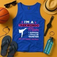 Funny Taekwondo Mom Gift Karate Martial Arts Gift Tank Top thumb 4