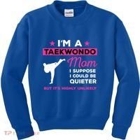 Funny Taekwondo Mom Gift Karate Martial Arts Gift Kids Sweatshirt thumb 0