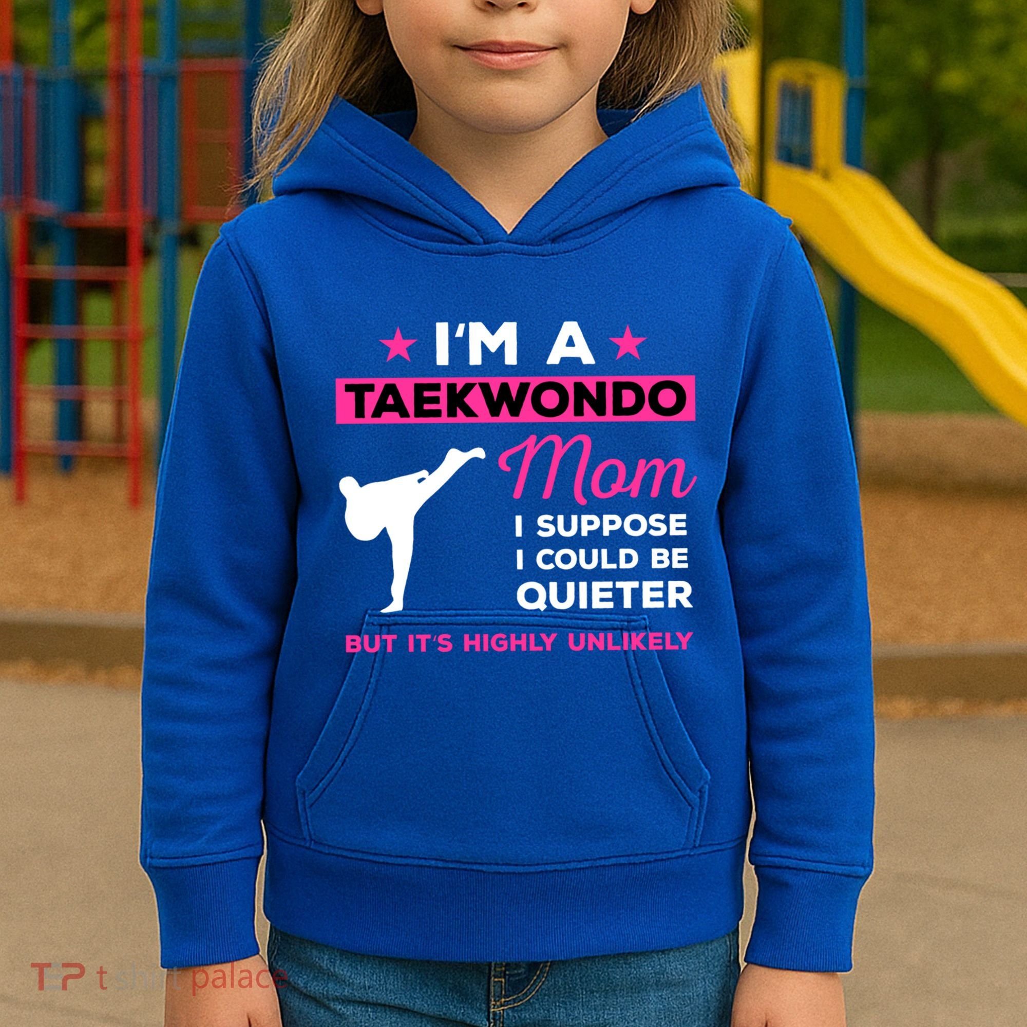 Funny Taekwondo Mom Gift Karate Martial Arts Gift Kids Hoodie