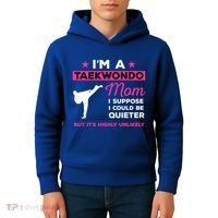 Funny Taekwondo Mom Gift Karate Martial Arts Gift Kids Hoodie thumb 4