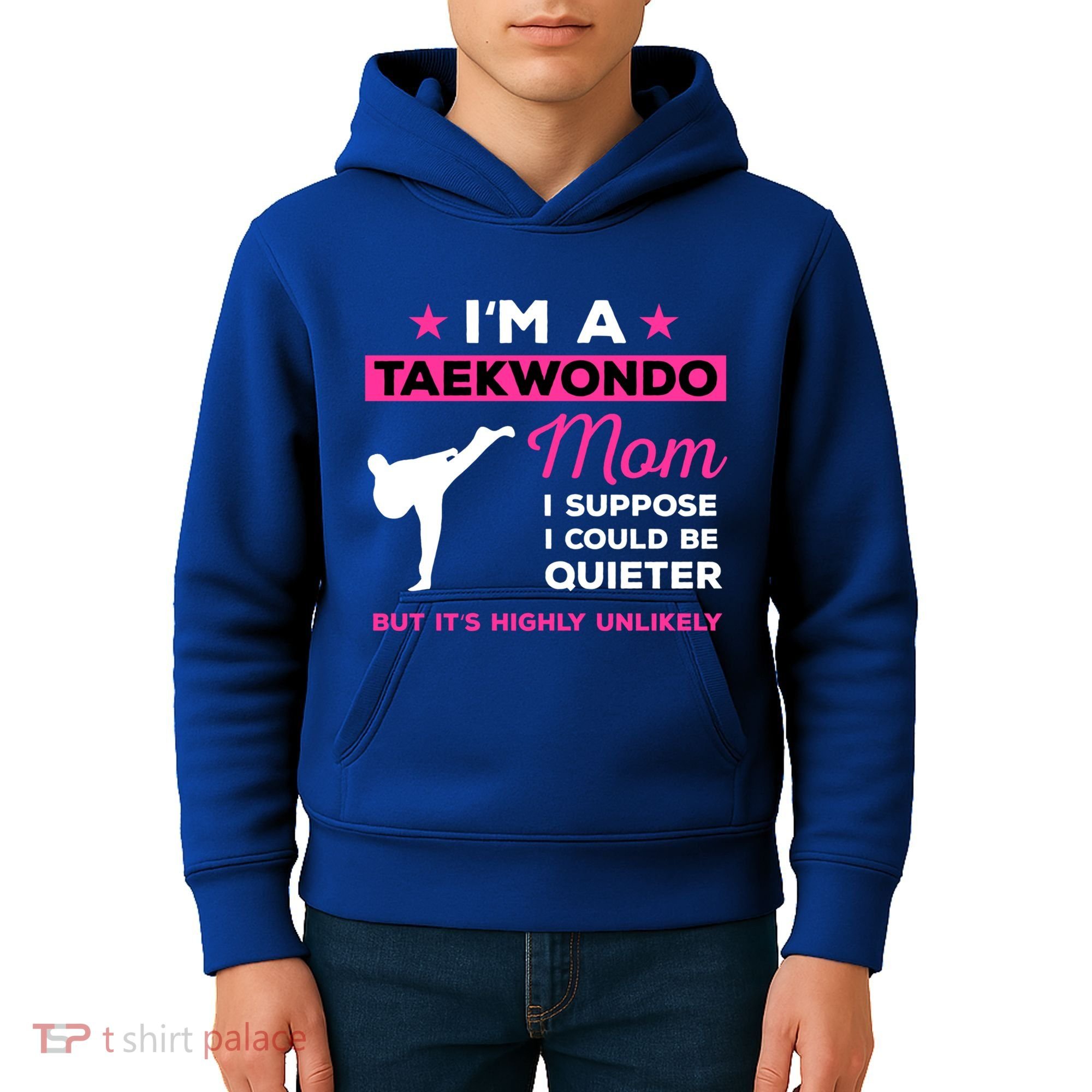 Funny Taekwondo Mom Gift Karate Martial Arts Gift Kids Hoodie