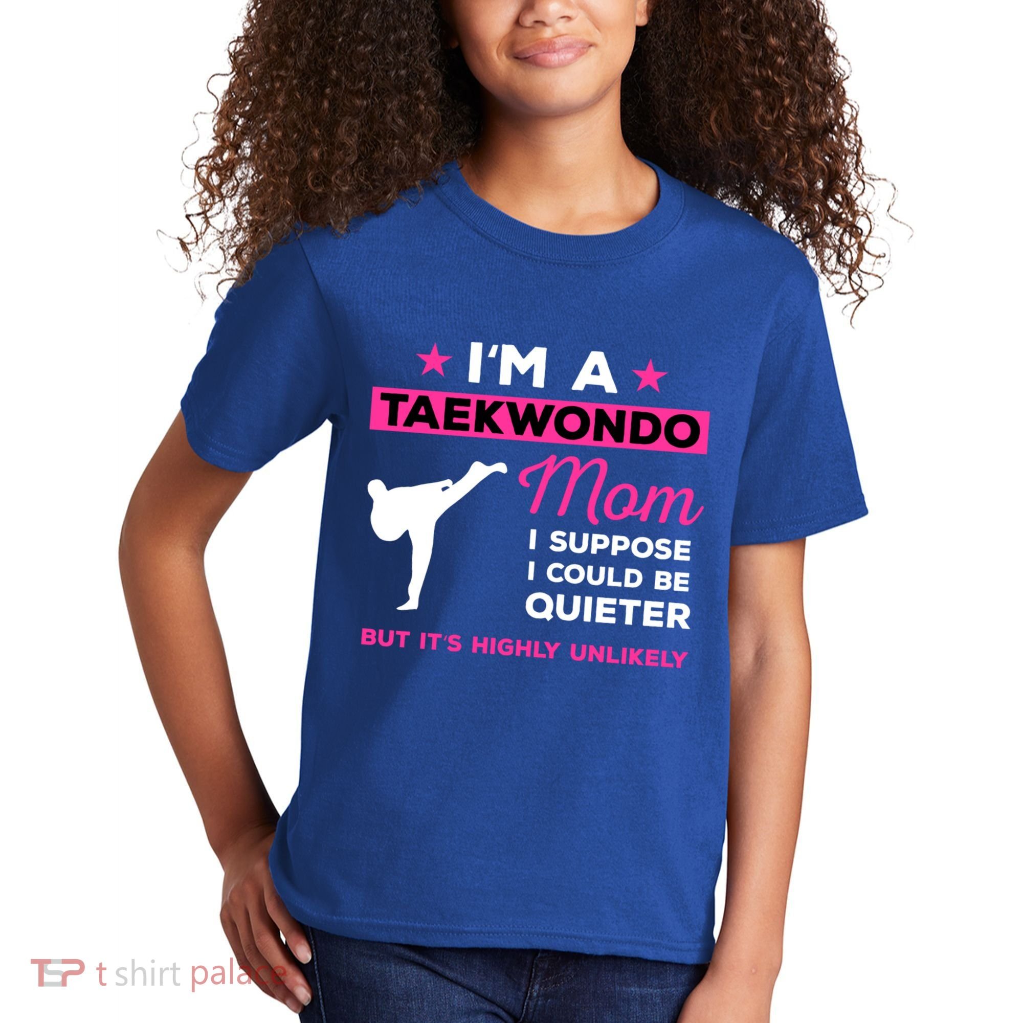 Funny Taekwondo Mom Gift Karate Martial Arts Gift Kids T-Shirt