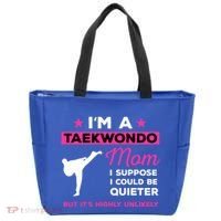 Funny Taekwondo Mom Gift Karate Martial Arts Gift Tote Bag thumb 0