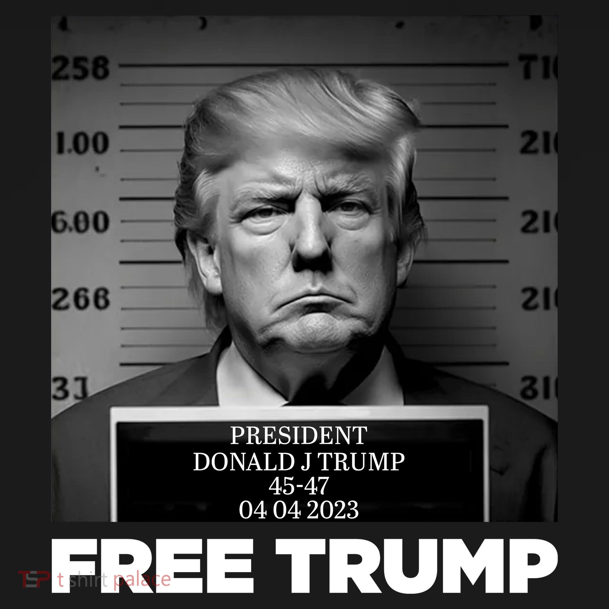 Free Trump Mug Shot Trump Not Guilty MugShot Tote Bag