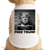 Free Trump Mug Shot Trump Not Guilty MugShot Doggie Tank thumb 0