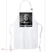 Free Trump Mug Shot Trump Not Guilty MugShot Apron thumb 0