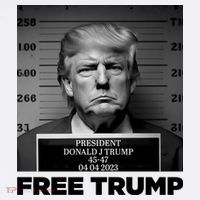Free Trump Mug Shot Trump Not Guilty MugShot Women's Tank Top thumb 5
