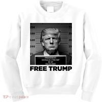 Free Trump Mug Shot Trump Not Guilty MugShot Kids Sweatshirt thumb 0