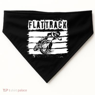 Flat Track Motorcycle Racing Dirt Track Speedway Gift USA-Made Doggie Bandana