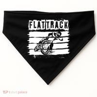 Flat Track Motorcycle Racing Dirt Track Speedway Gift USA-Made Doggie Bandana thumb 0