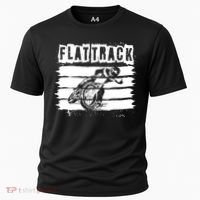 Flat Track Motorcycle Racing Dirt Track Speedway Gift Cooling Performance Crew T-Shirt thumb 0